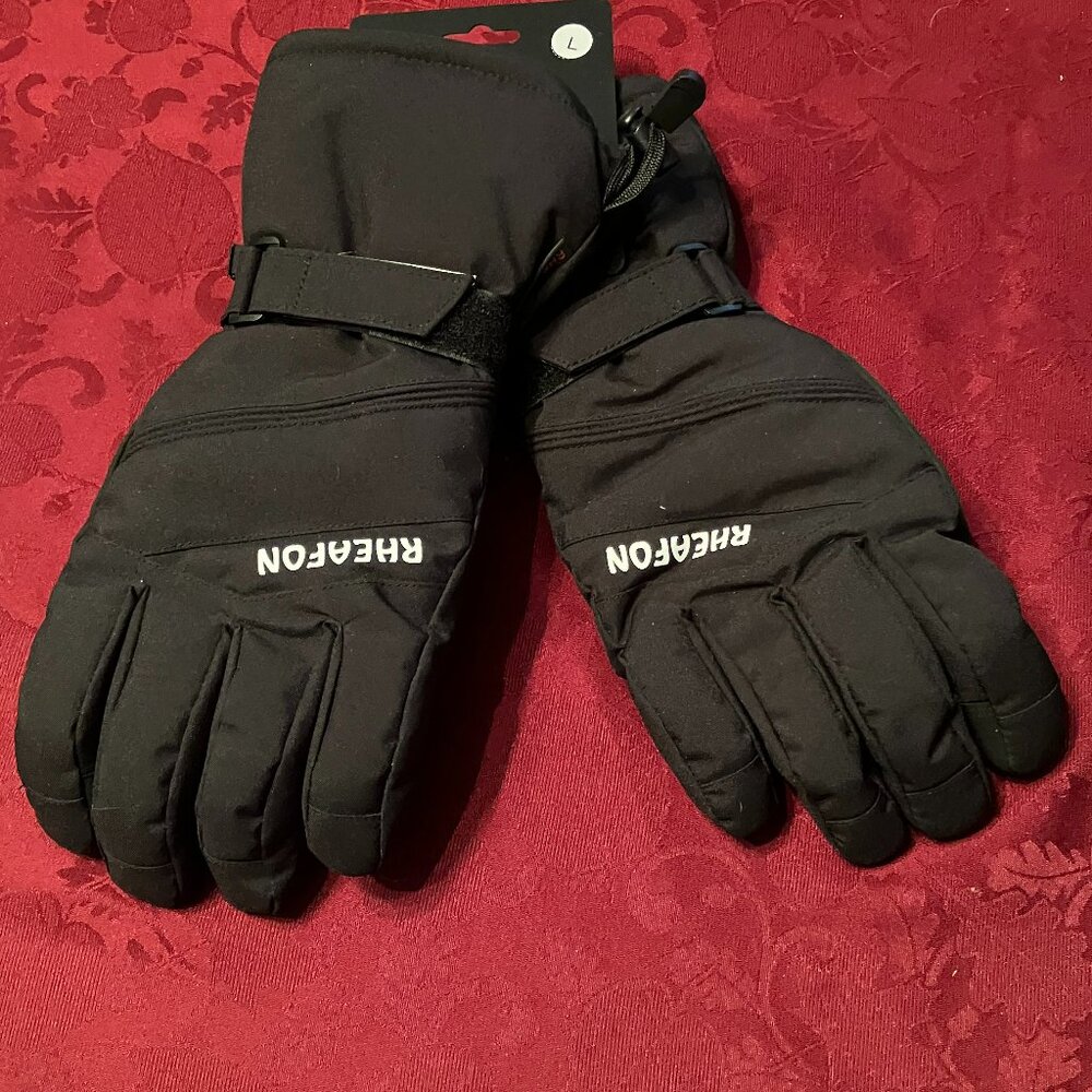 Rheafon Windproof Winter Gloves Men Women Warm Ski Gloves